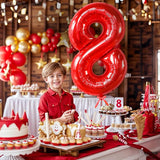 KatchOn, Giant Red 8 Balloon Number - 40 Inch | Number 8 Balloon, 8th