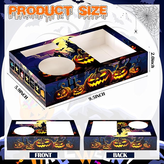 20 Pcs Halloween Movie Night Supplies Movie Night Paper Snack Trays