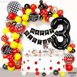 KatchOn Giant Number 3 Balloon - 40 Inch | Number 3 Race Car Balloon