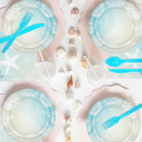 Seashell Beach Party Decorations Dinnerware Beach Seashell Party