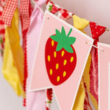 Strawberry First Birthday High Chair Banner Sweet Berry 1st Birthday