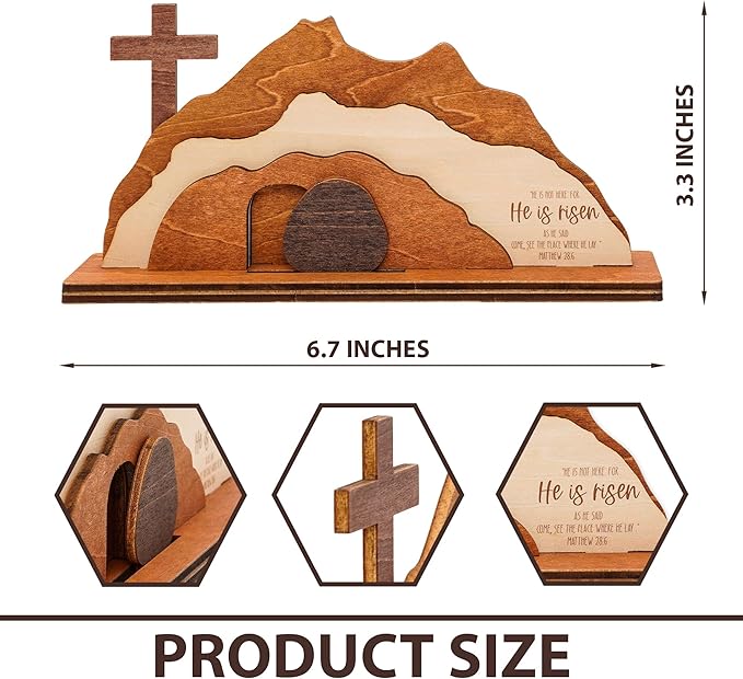 He is Risen Easter Decor Empty Tomb Easter Decoration Resurrection