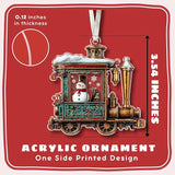 Train Ornaments for Christmas Tree - Train Gifts for Boys, Men, Kids,