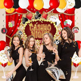 175Pcs Casino Party Decorations Set with Plates Cup Tableware Casino