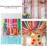 We Moment Crepe Paper Streamers - Black Party Streamer, 1.8 Inch