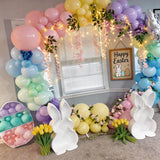 Pastel Balloons Arch Garland Kit, Pastel Pink Purple Blue Yellow Green