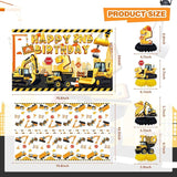 Construction Party Decorations for 2 Year Old Boy 128Pcs Truck