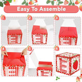 3Pcs Strawberry 1st Birthday Party Decorations Supplies Strawberry