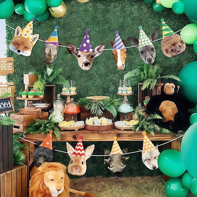 Safari Animals Happy Birthday Banner Wild Animal Banners Party Animal