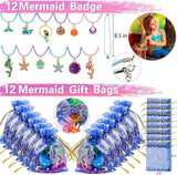 134Pcs Mermaid Party Favors Birthday Decorations for Girls Party