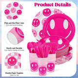 durony 350 Pcs Preppy Birthday Decorations 50 Guest Disco Cowgirl
