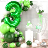 KatchOn, Giant Green Number 3 Balloon - 40 Inch | Three Rex Birthday