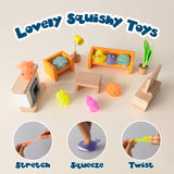 BONNYCO Mochi Squishy Toys Bulk for Kids Party Favors Pack 40. Goodie