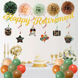 Retirement Decorations for Men Women Colorful Vintage