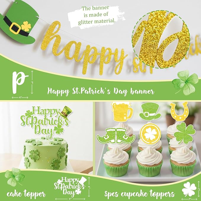 St Patrick's Day Party Decorations Kit for Kids and Adults Balloon