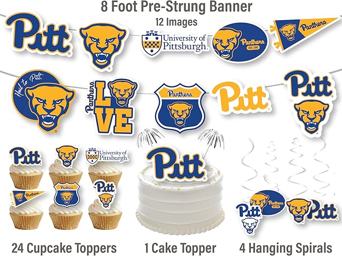 The Pitt Party Supplies for Football, Birthday Gift, Graduation Party