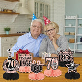 70th Birthday Decorations for Women - 9pcs Rose Gold 70 Years 1956