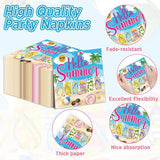 96Pcs Hello Summer Plates and Napkins Beach Party Decorations