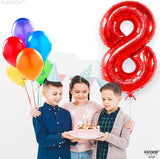 KatchOn, Giant Red 8 Balloon Number - 40 Inch | Number 8 Balloon, 8th