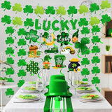 30 Pcs St Patrick's Day Decorations Set Hanging Swirls Green
