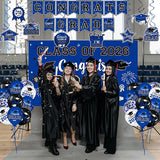 2026 Graduation Decorations, Blue and Black Graduation Decorations