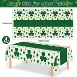 QZYL 3 Pack St Patricks Day Decorations, 108" X 54" St Patricks Day