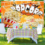 Popcorn Backdrop Movie Night Photography Background Carnival Cinema