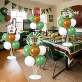 4 Sets Football Party Balloons Stand Kit with Football Shaped Count