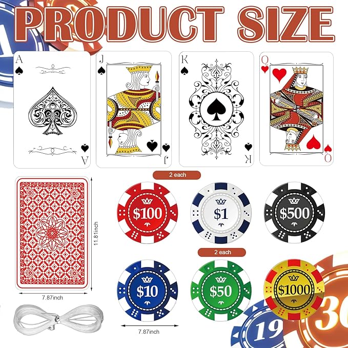 Casino Party Hanging Decorations Casino Night Party Banners Poker