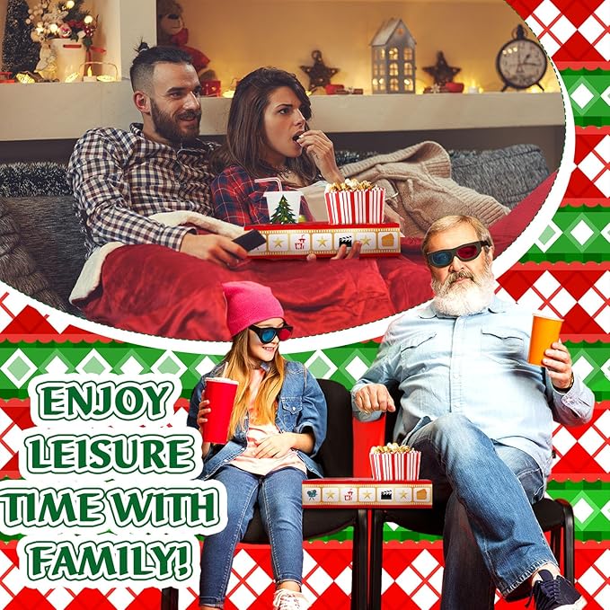 20 Pcs Christmas Movie Night Supplies Movie Night Paper Snack