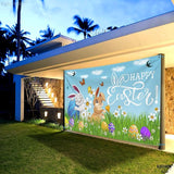 Happy Easter Banner XtraLarge 72x44 Inch Easter Backdrop for