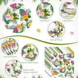 452 Pcs Hawaiian Party Decorations Tropical Luau Paper Plates