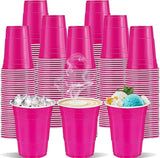 120 Pcs Hot Pink Plastic Cups Valentines Day plastic Disposable cups