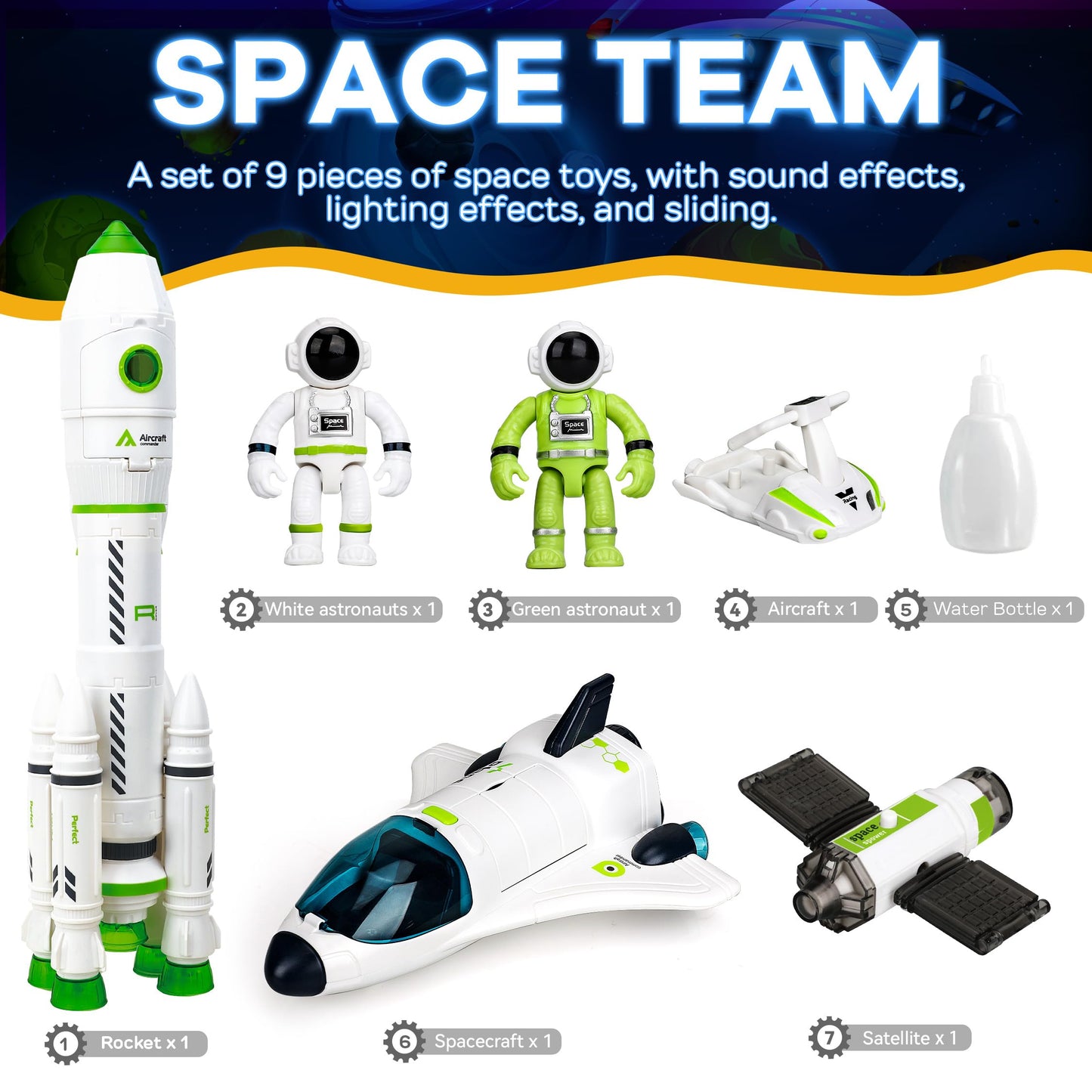TOY Life Space Toy Rocket Toys for Kid Shuttle with Astronaut