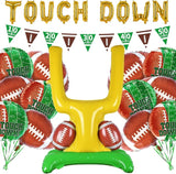 Football Party Supplies Kit Touchdown Letter Balloon Goal Post &