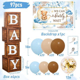 We Can Bearly Wait Baby Shower Decorations - Baby Boxes with