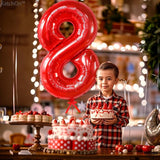 KatchOn, Giant Red 8 Balloon Number - 40 Inch | Number 8 Balloon, 8th