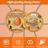 March Basketball Party Decorations Tableware 96PCS Let the Madnes