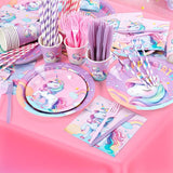 171Pcs Unicorn Birthday Party Decorations with Unicorn Rainbow