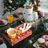 20 Pcs Christmas Party Supplies Movie Night Paper Snack Trays Xmas