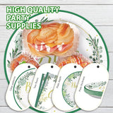 96Pcs Bridal Shower Party Supplies Sage Green Bride to Be Plates and