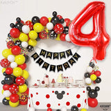 KatchOn, Giant Red Number 4 Balloons for Birthdays - 40 Inch | Red 4