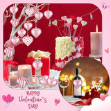 36 Pcs 2 Size 1.8/2.4 inch Valentines Day Heart Ornaments 8