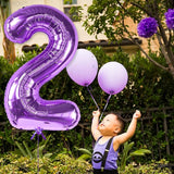 KatchOn, Purple Number 2 Balloon - Giant, 40 Inch | Two The Moon