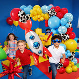 Cowboy and Space Birthday Decorations for Boys, Cartoon Theme Party