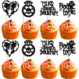 Rsstarxi 24 Pack Halloween Bachelorette Cupcake Toppers Bride or Die