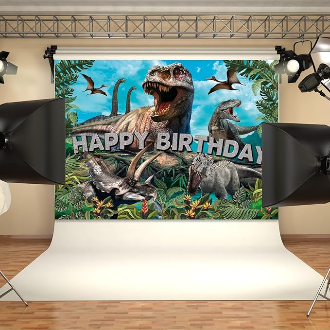 Dinosaur Backdrop 7x5FT Dinosaurs Background Dinosaur Birthday