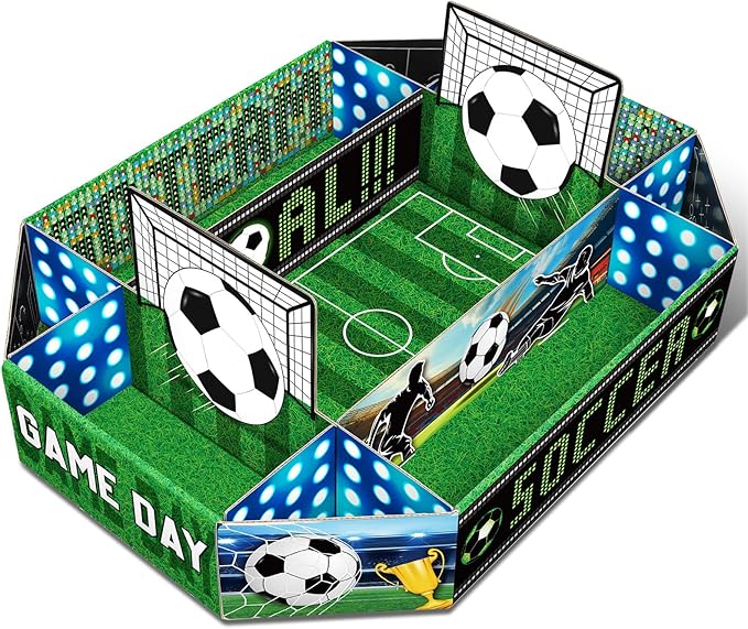 1 Pack Soccer Food Serving Tray Soccer Party Supplies Kits Large
