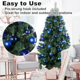 24Pcs Christmas Balls Ornaments for Xmas Tree - Shatterproof
