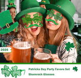 LSCQYYCC St Patrick's Day party gift set including shamrock glasses